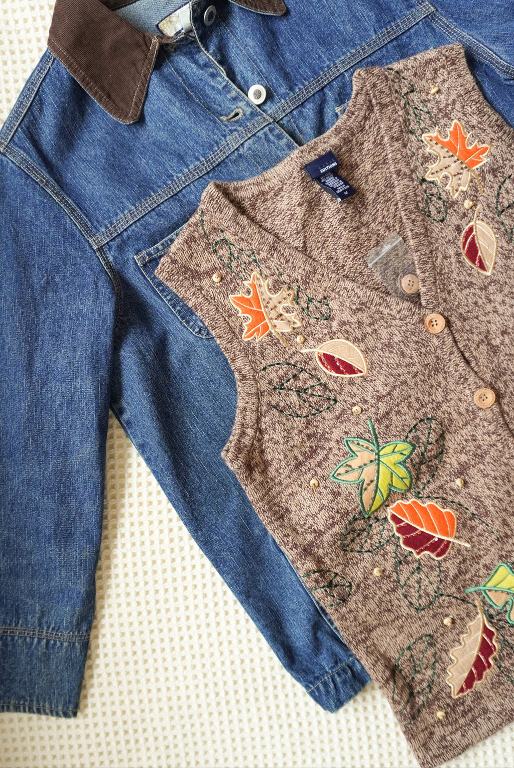 Fall Brown Leaf Vest