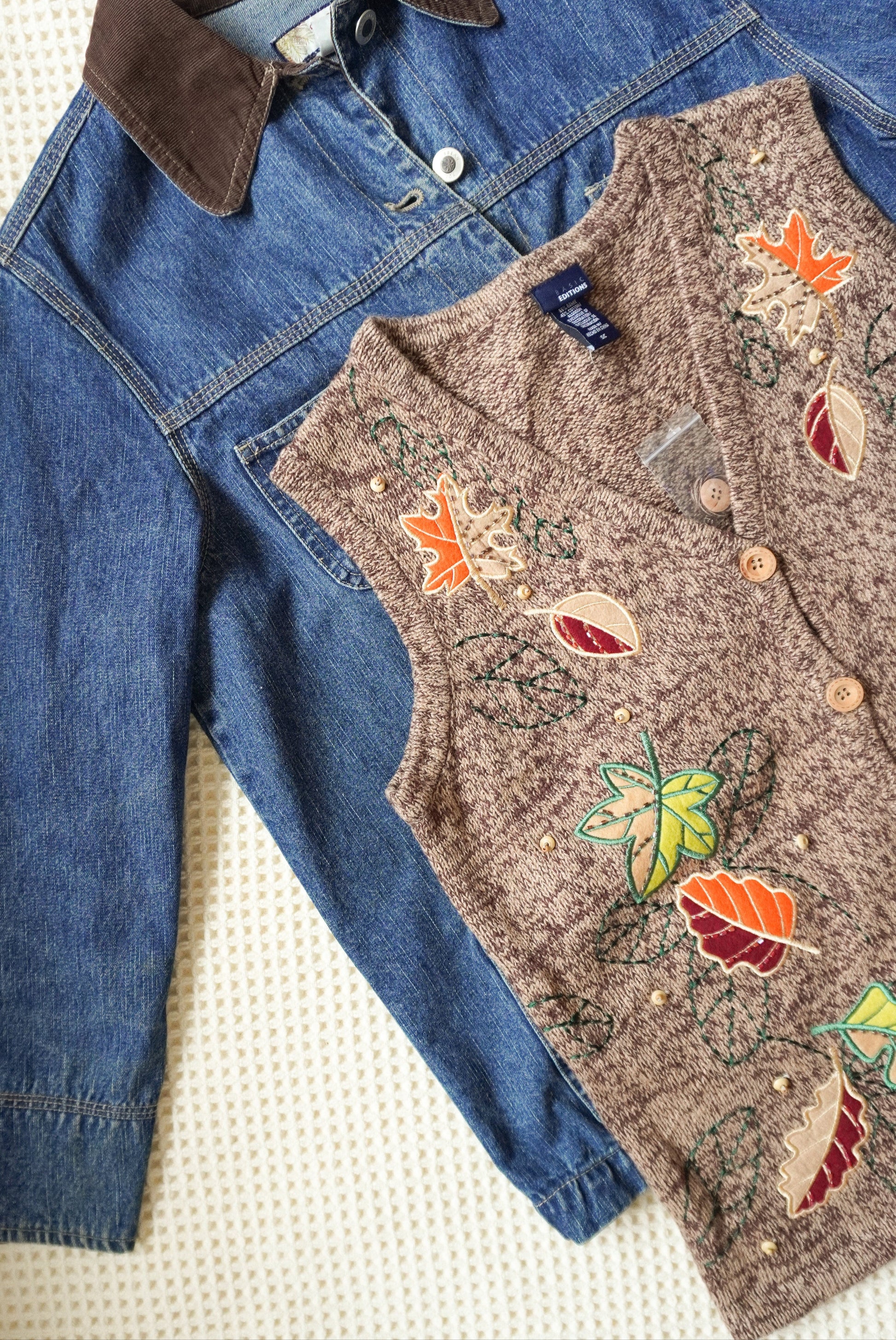 Fall Brown Leaf Vest