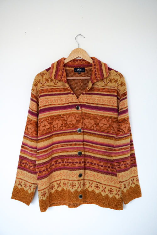 Autumn Striped Cardigan