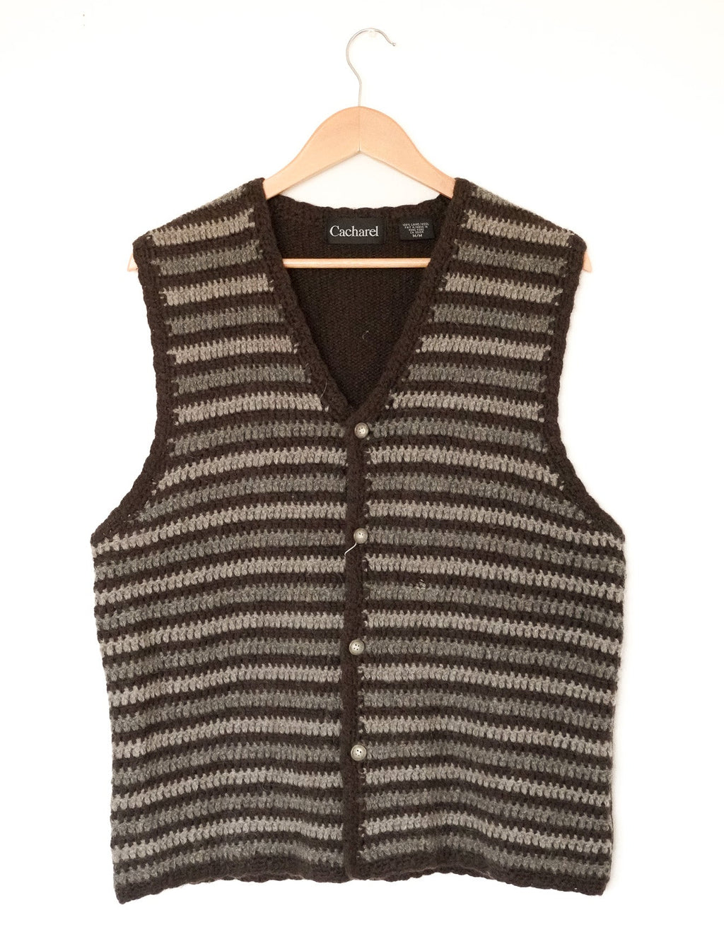 Chocolate Chunky Knit Vest