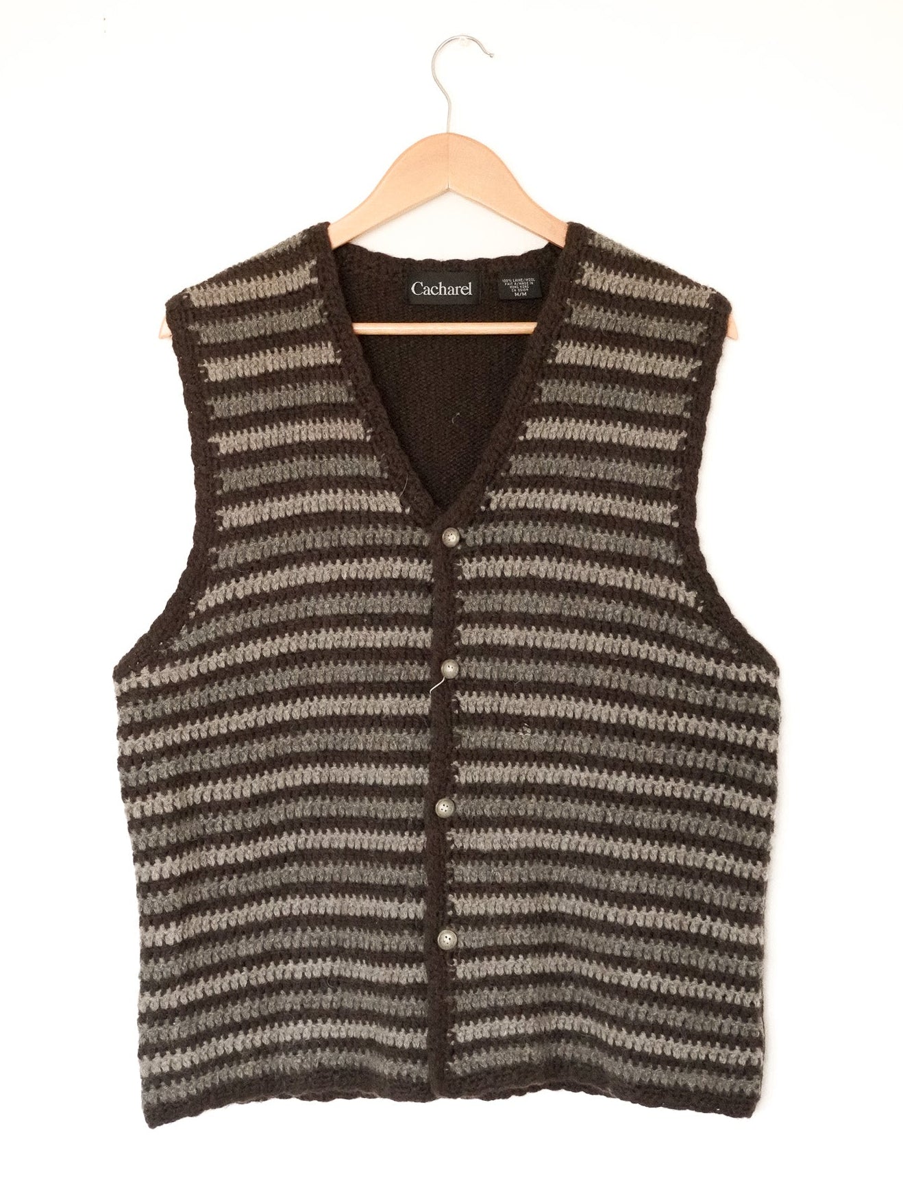Chocolate Chunky Knit Vest