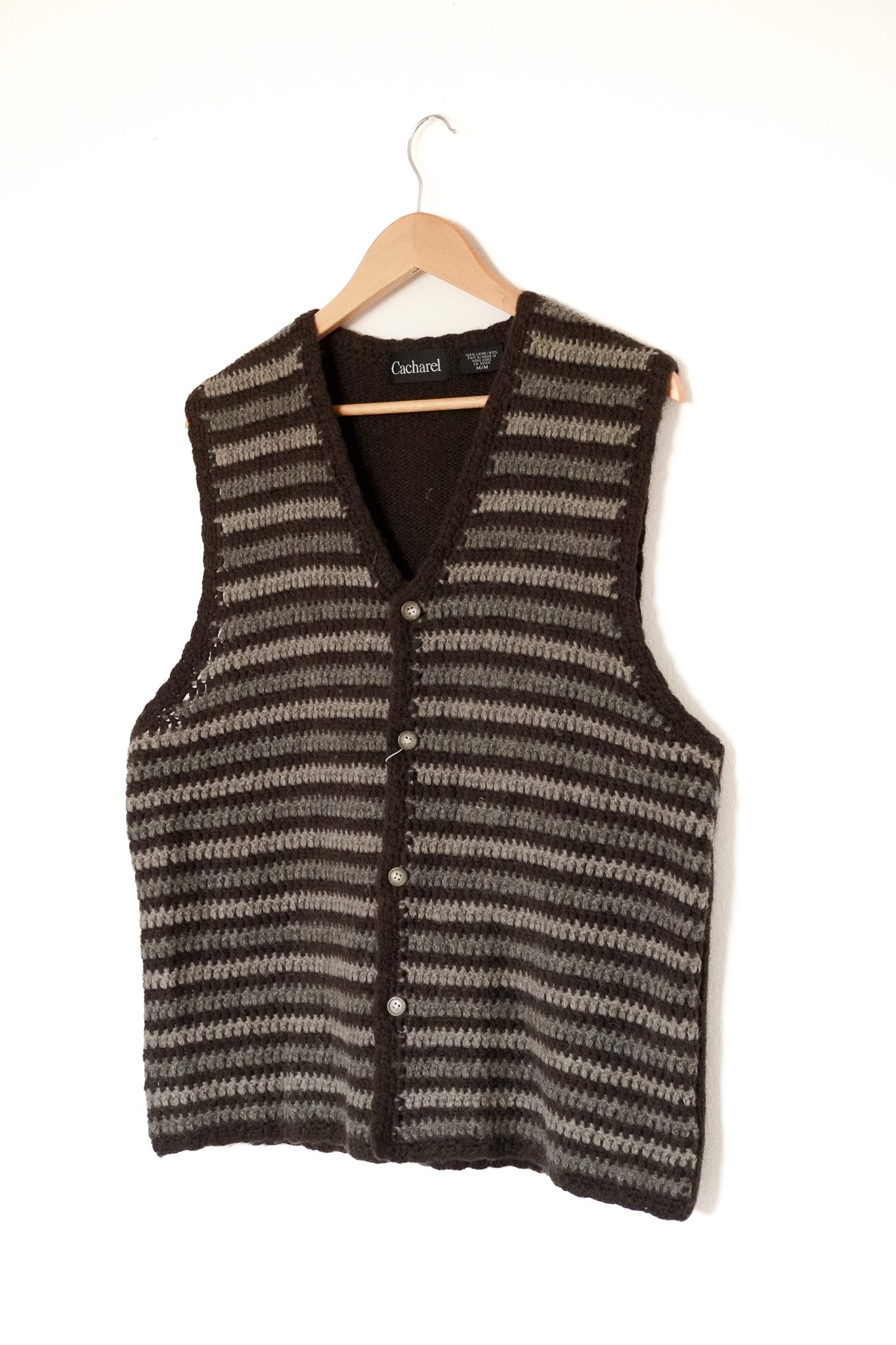 Chocolate Chunky Knit Vest