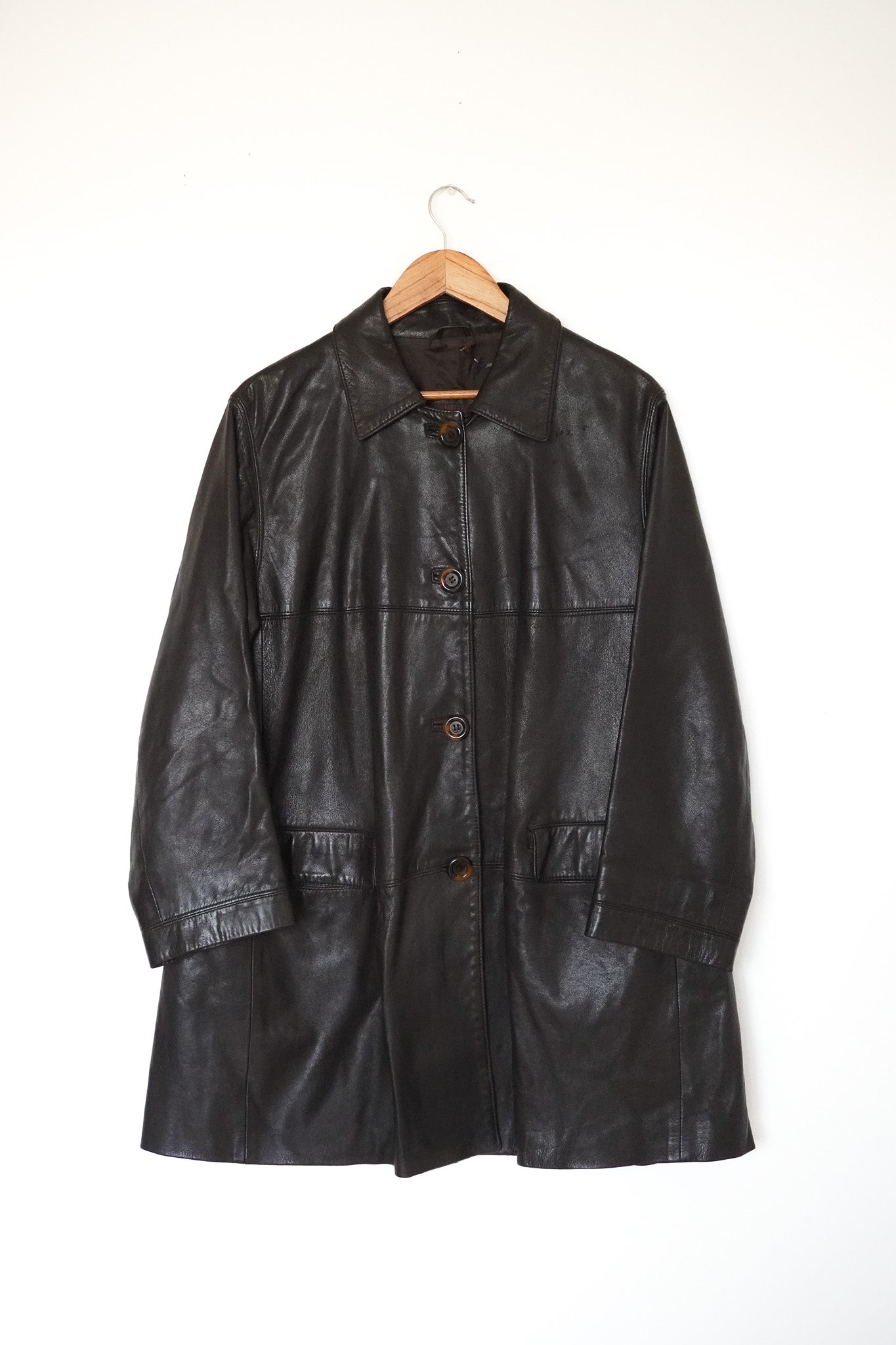 Italian Leather Trench