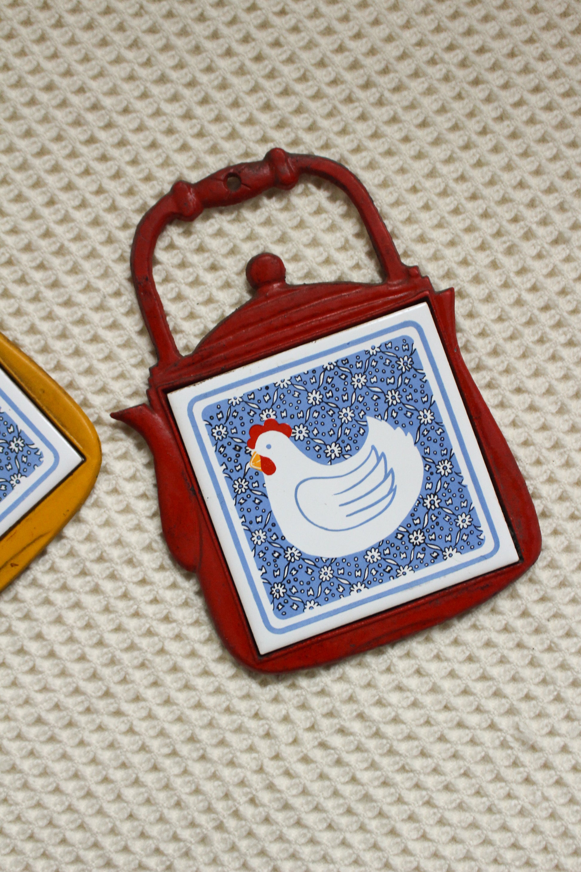 Vtg Italian Cast Iron Trivets