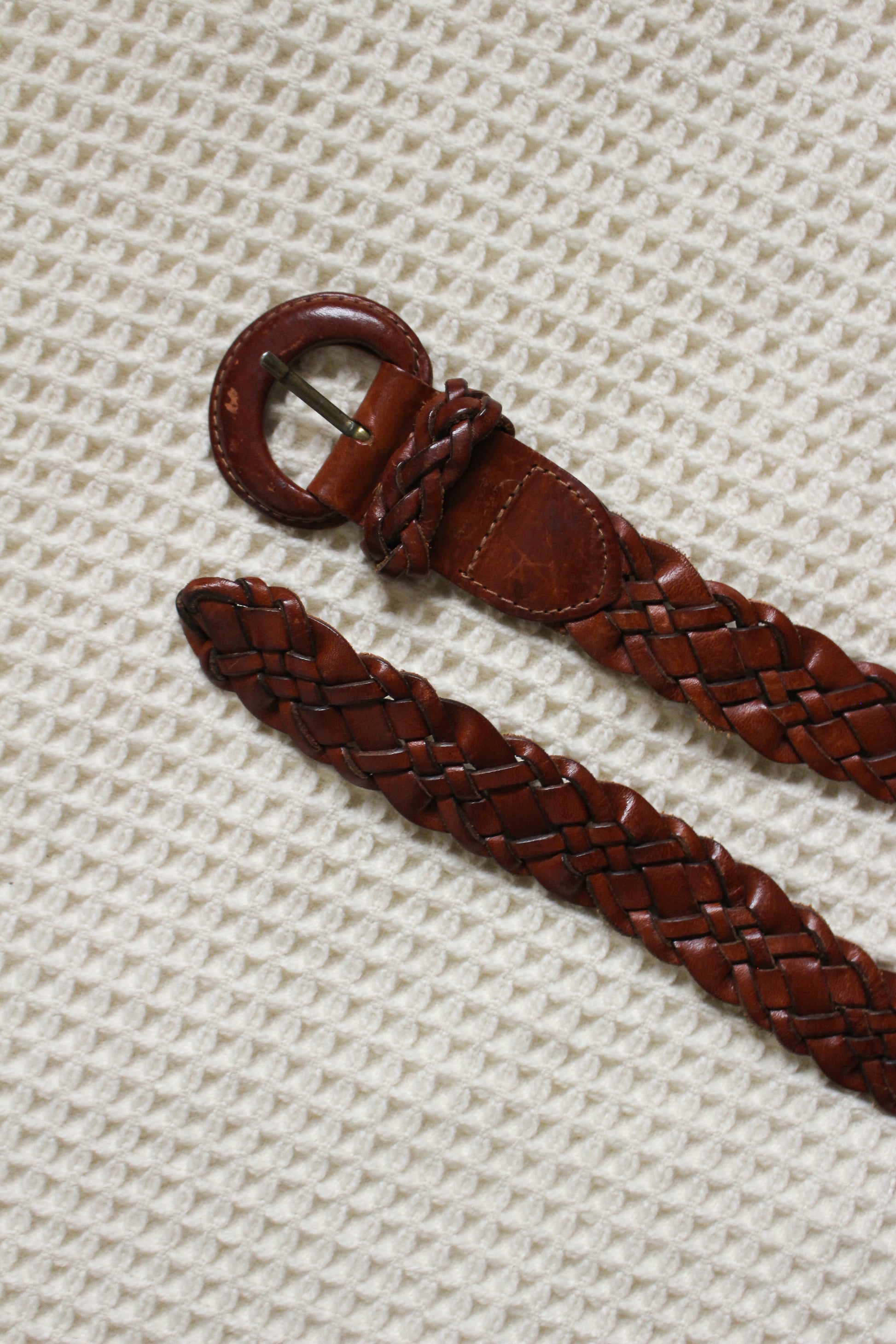 Leather Braided Belt