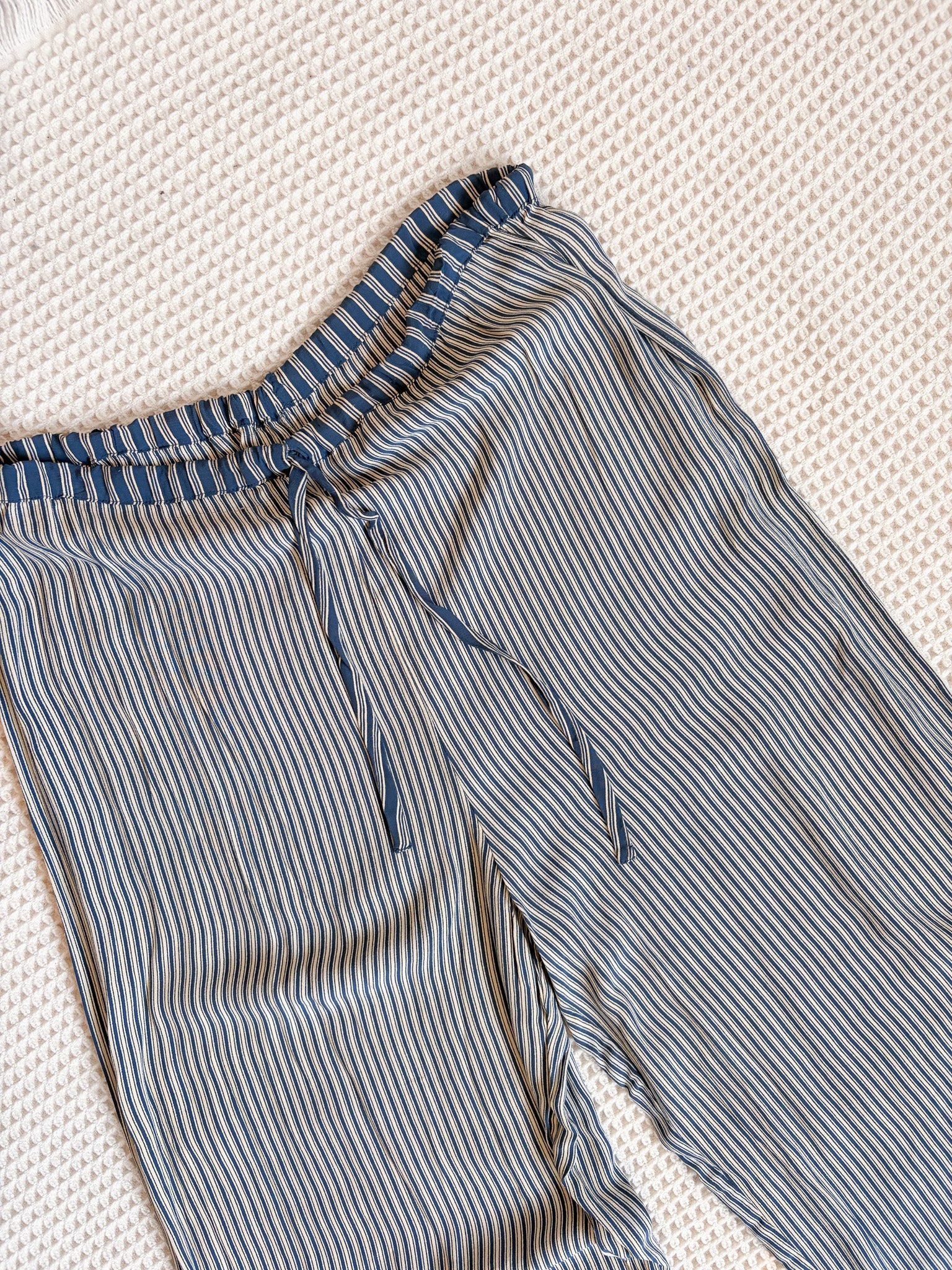 Vtg Striped Easy Pants