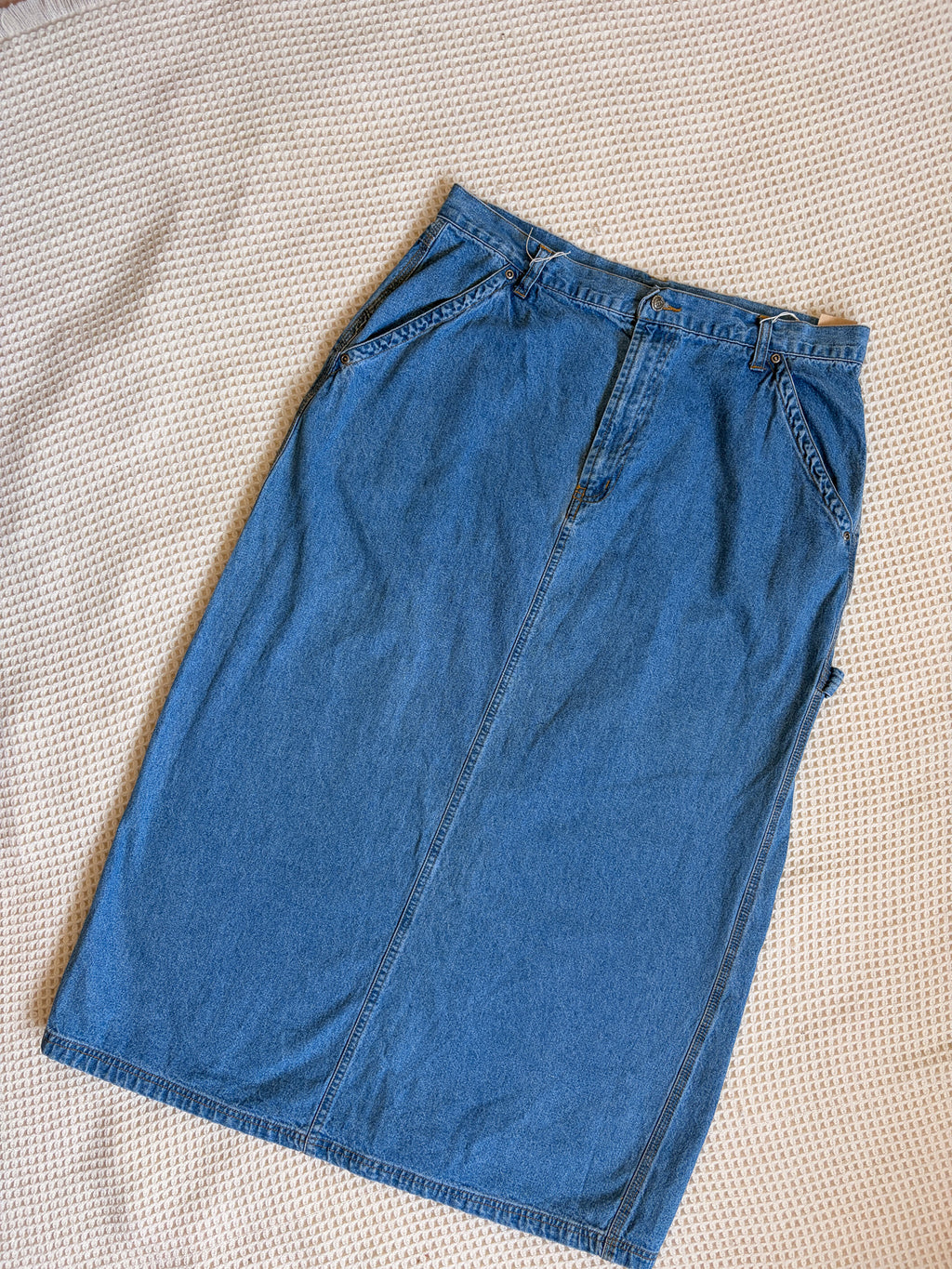 VTG Route 66 Denim Skirt