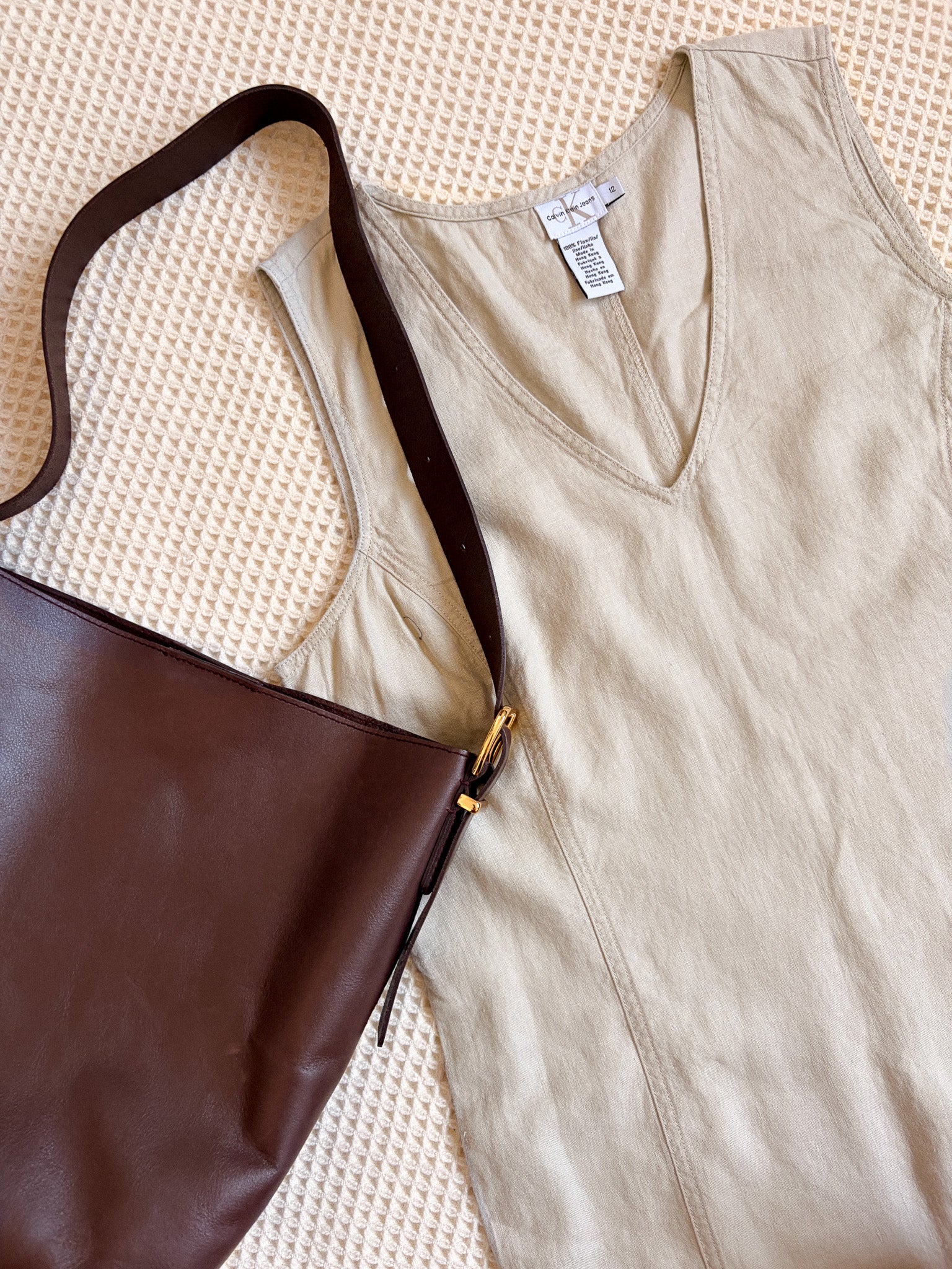 Vtg CK Linen Dress