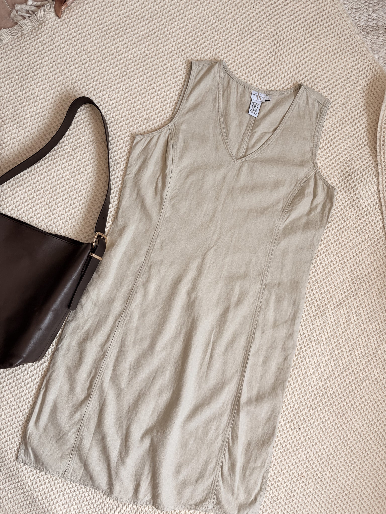 Vtg CK Linen Dress