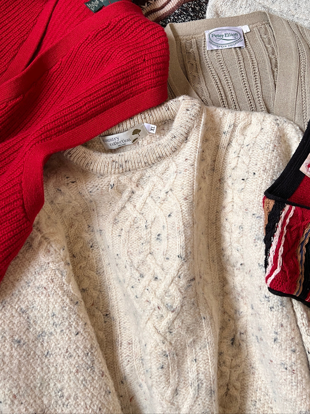 Vtg Country Collection Cableknit