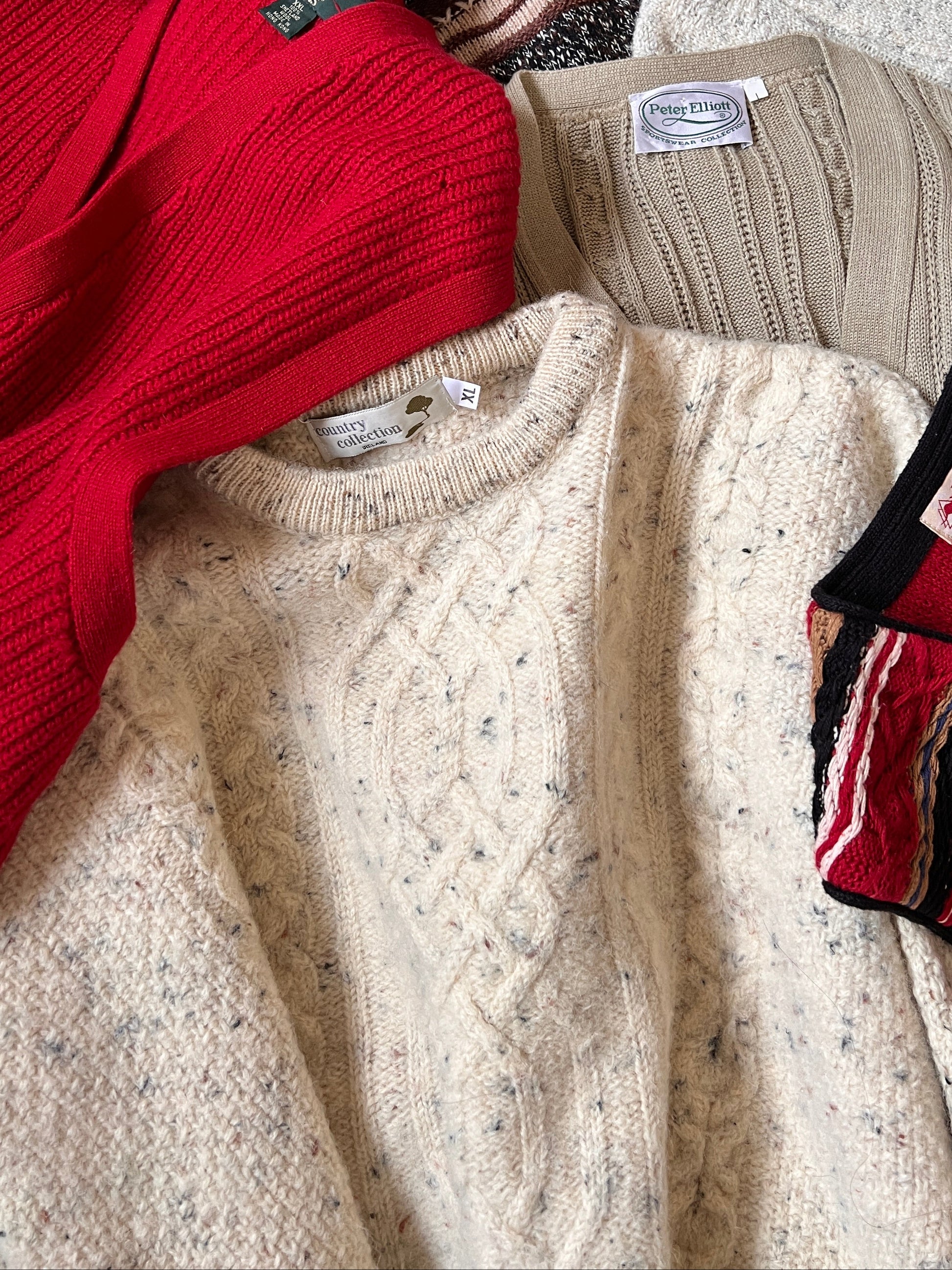 Vtg Country Collection Cableknit