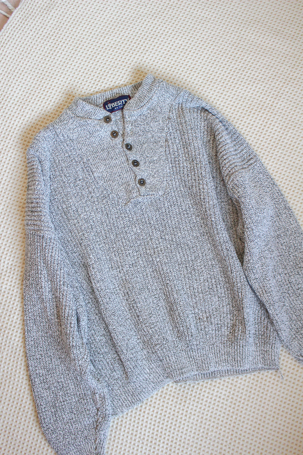 Sky Grey Liberty Henley
