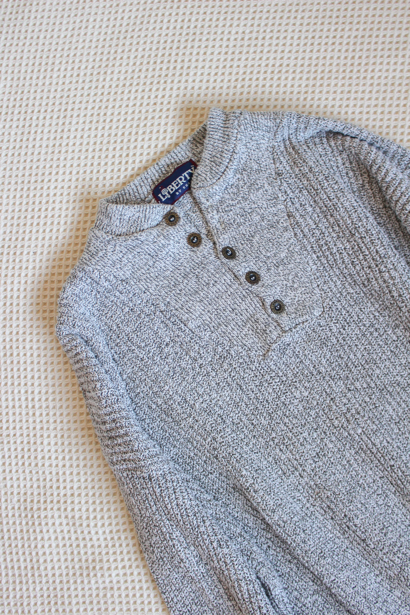 Sky Grey Liberty Henley