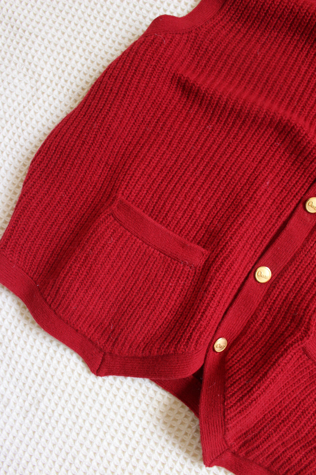 Vtg Orvis Cherry Red Vest