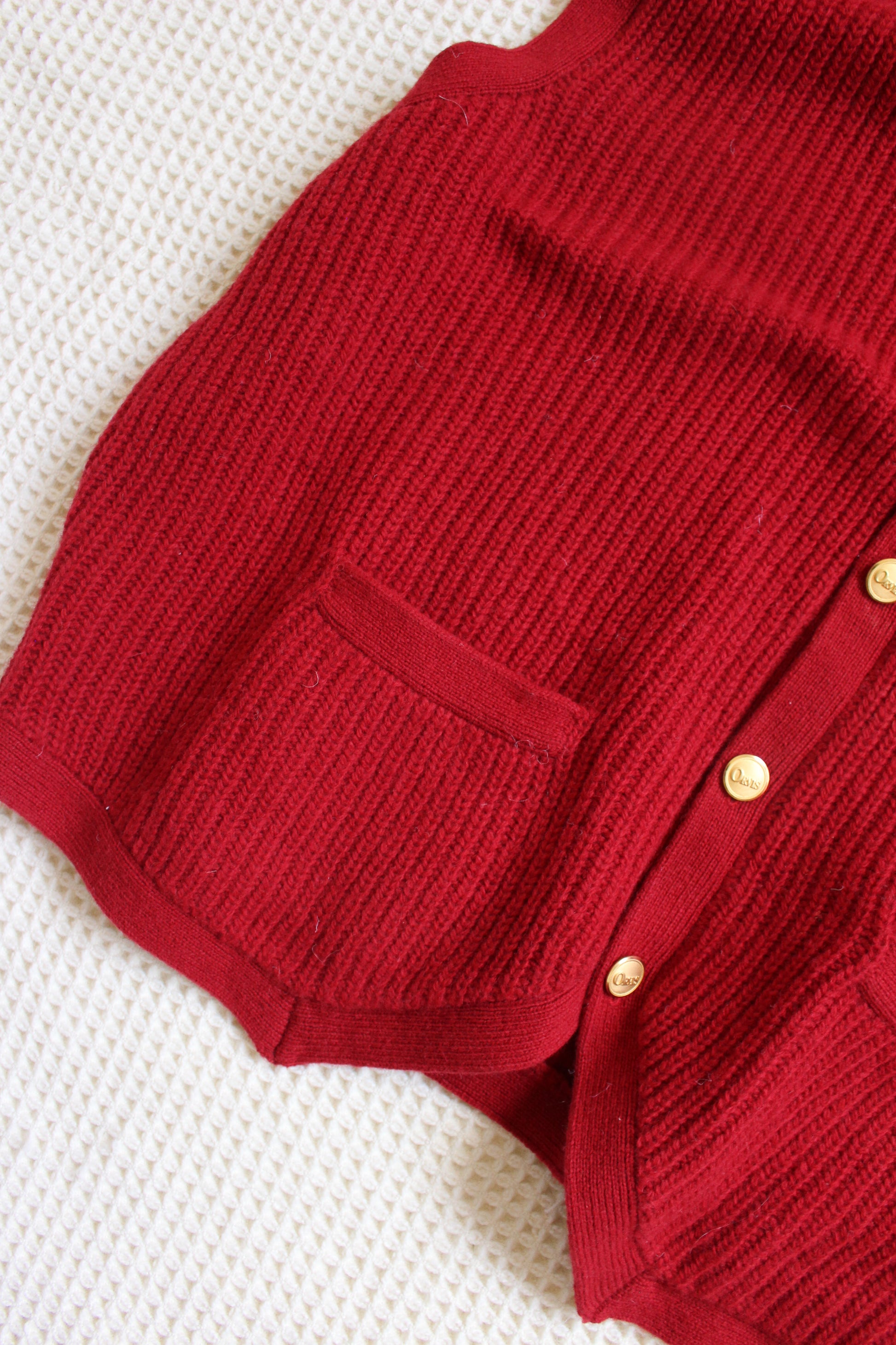 Vtg Orvis Cherry Red Vest
