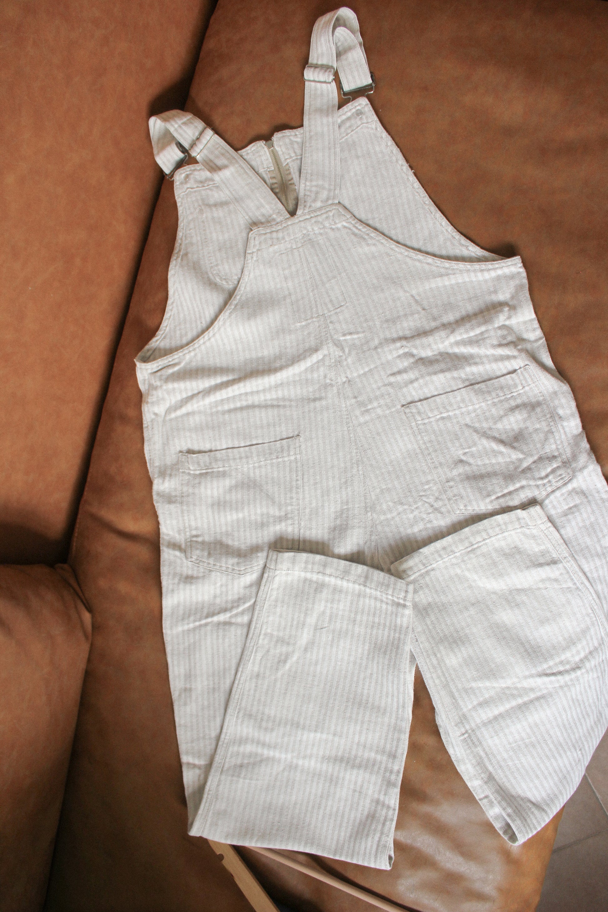 Chicos Painter Striped Overall